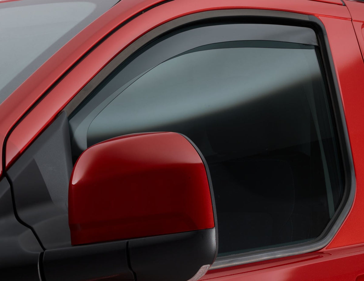CLIMAIR* FRONT WINDOW WIND DEFLECTORS BLACK FOR TRANSIT CUSTOM 2023-ONWARDS