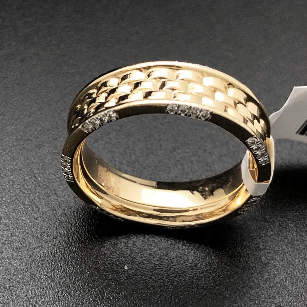 Jubilee Designer Link .34cttw Diamond 10K Yellow Gold Ring