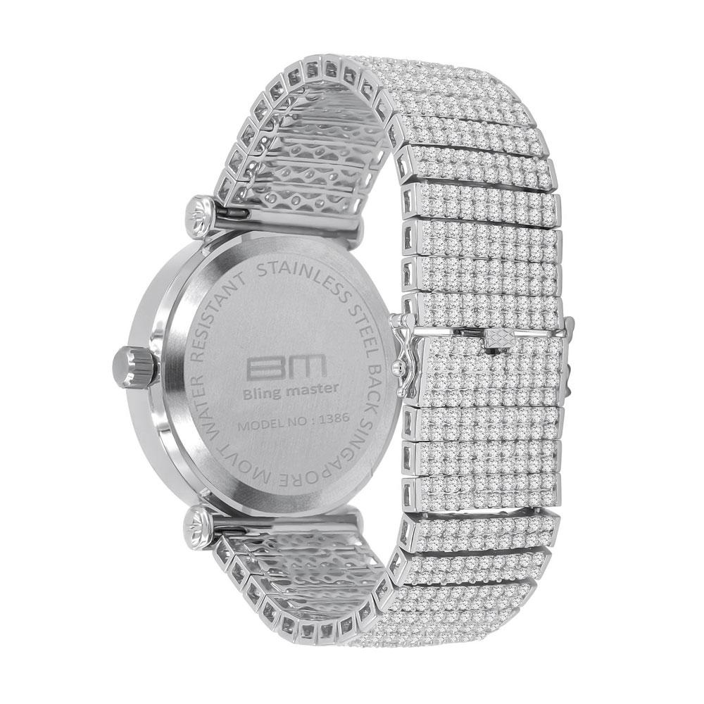 Mega Baguette 10 Row CZ Band Bling Watch