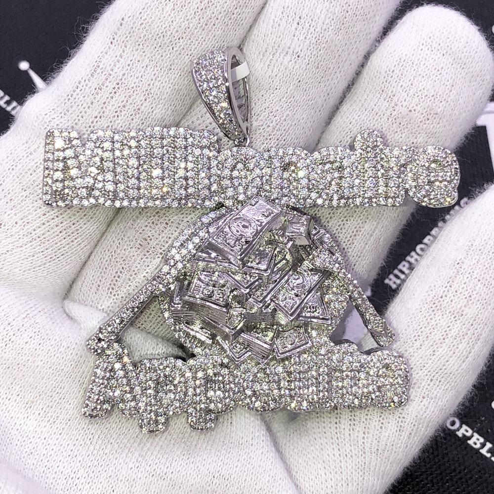 Millionaire Appetite CZ Hip Hop Bling Iced Out Pendant