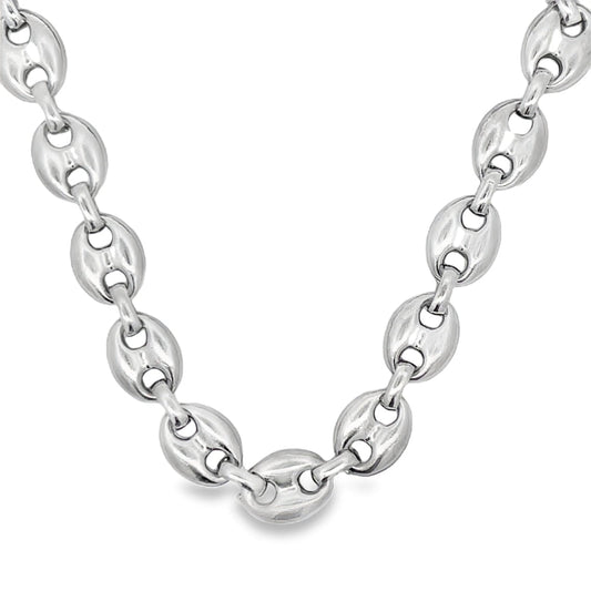 Pignose 10MM Chain .925 Sterling Silver
