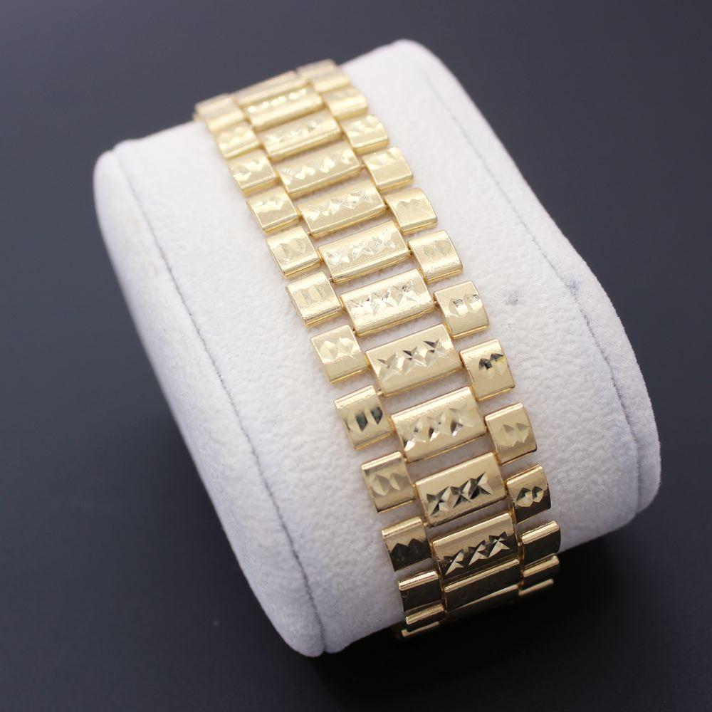 President Hip Hop Bracelet DC 10K Yellow Gold