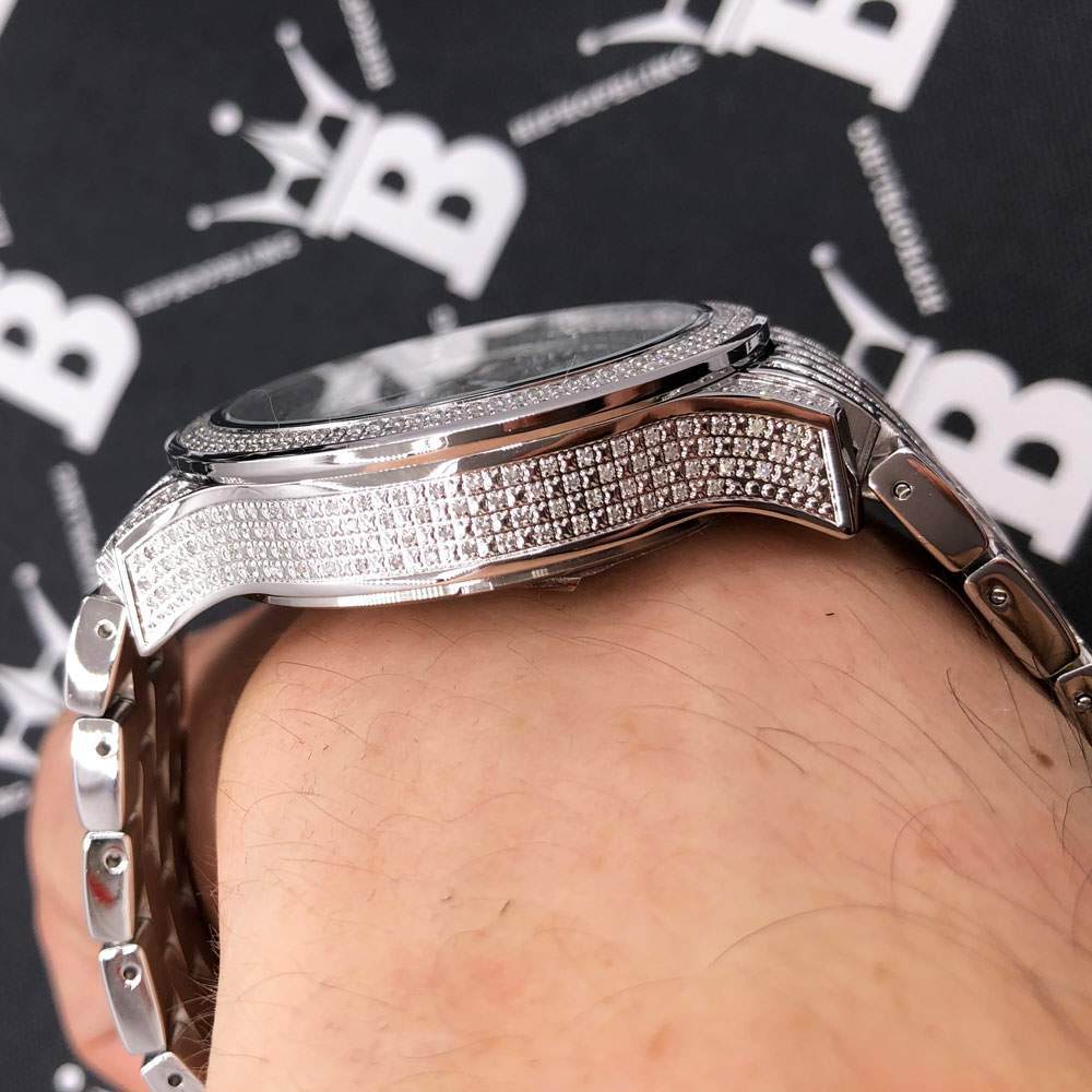 Prince 3.00cttw Diamond Hip Hop IceTime Watch