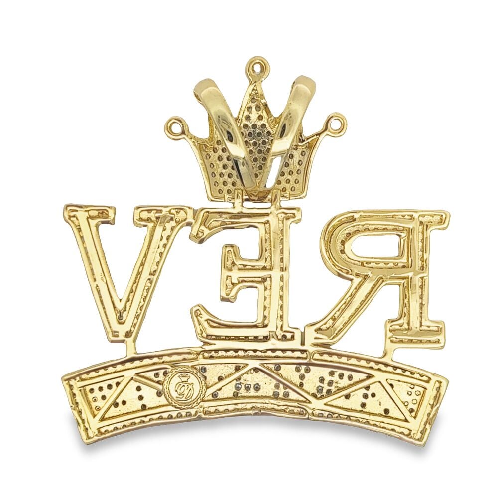REV Revenue Crown VVS CZ Hip Hop Bling Pendant