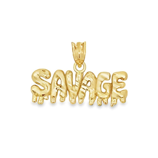 SAVAGE Drip 10K Yellow Gold Pendant