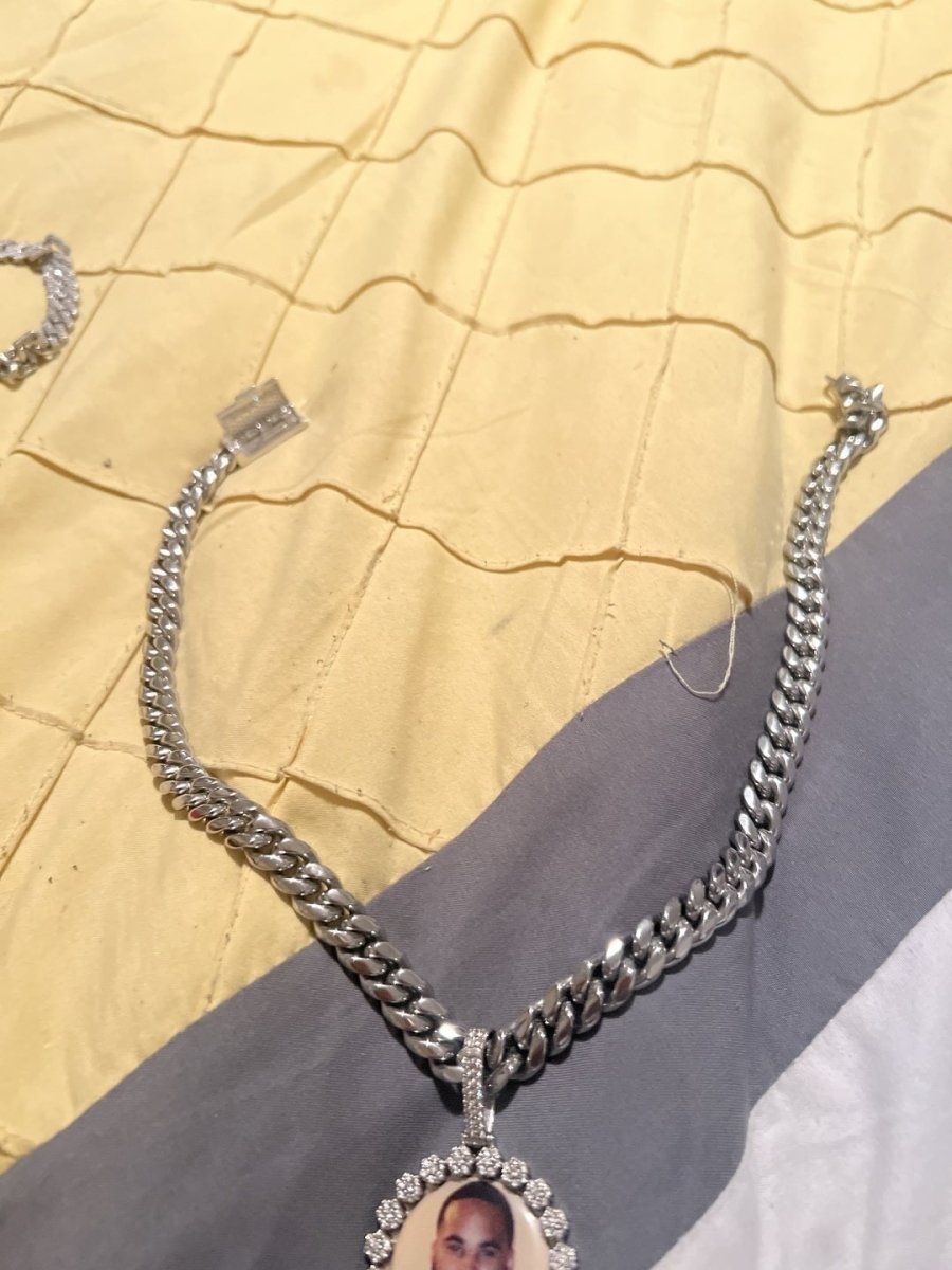 VVS Moissanite Miami Cuban Bracelet Steel / .925 Silver