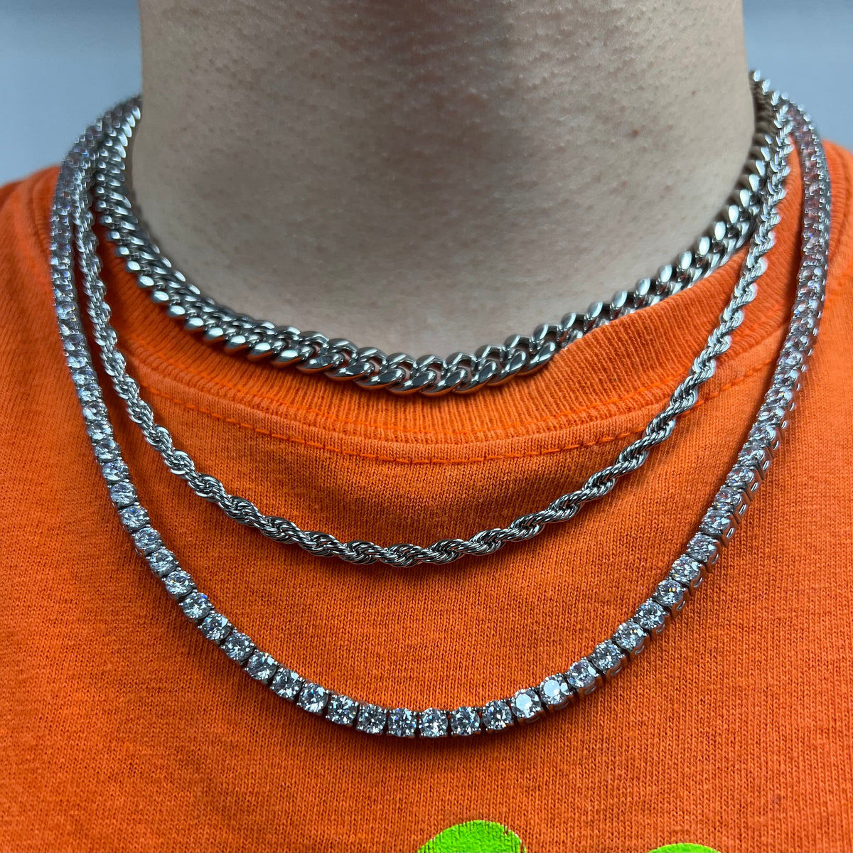 VVS Triple Drip Chain Stack