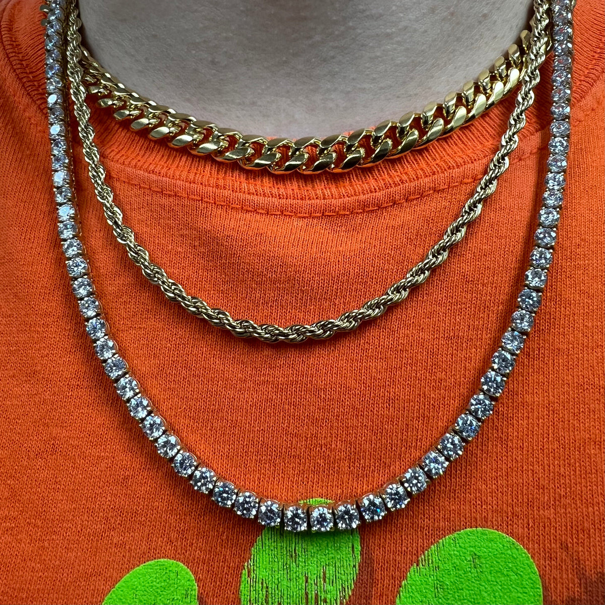 VVS Triple Drip Chain Stack