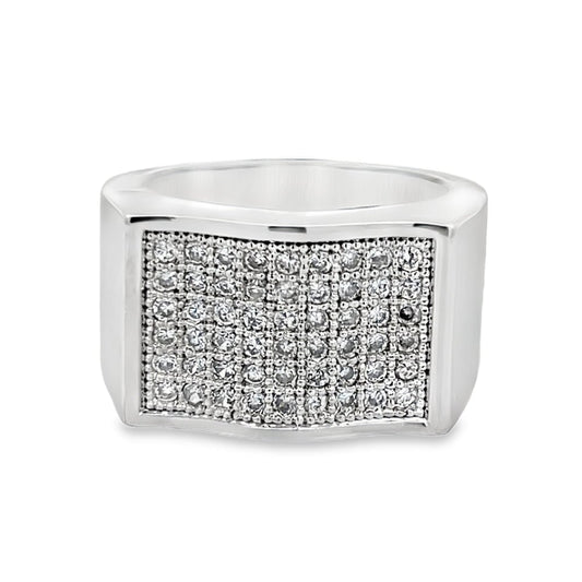 Waves CZ Ring .925 Sterling Silver