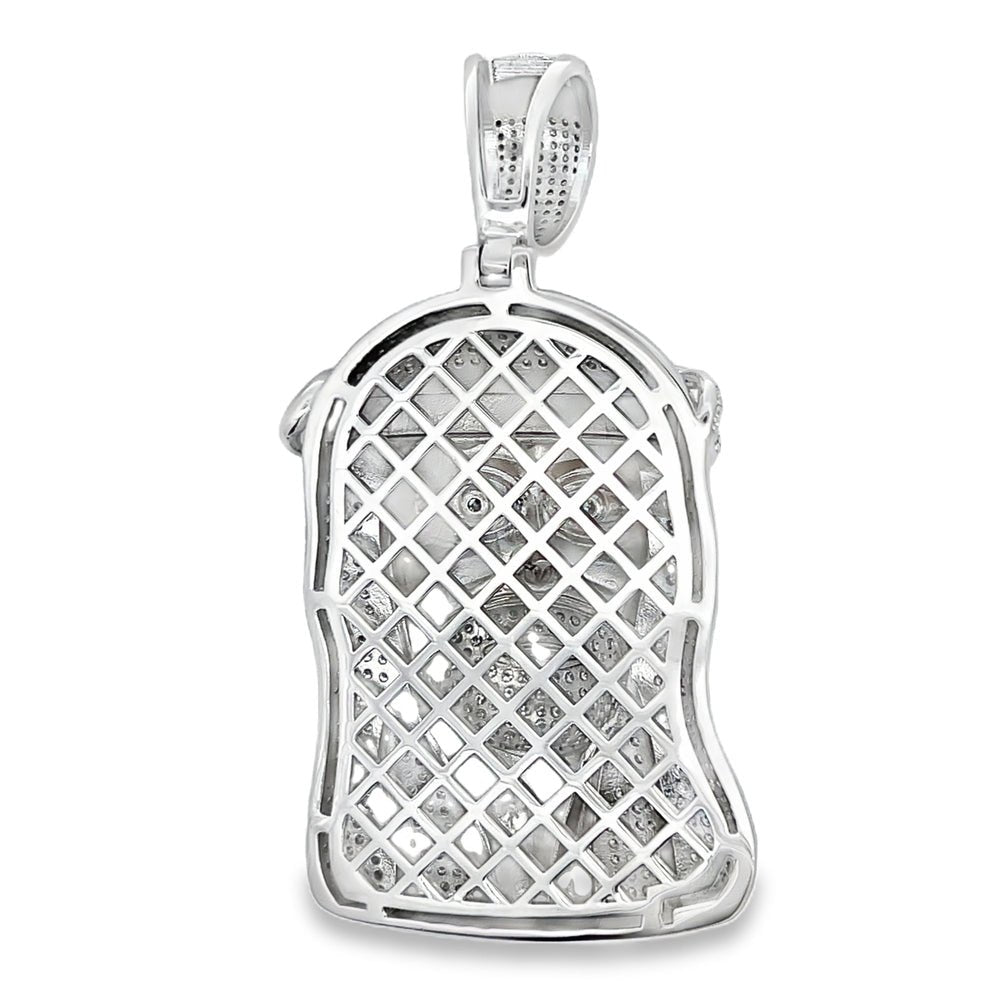 XL Jesus Piece 10.50cttw VVS Moissanite Pendant .925 Sterling Silver